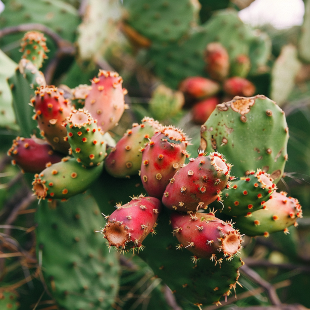 red cactus fruits